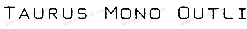Taurus Mono Outline字体转换